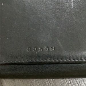 Black leather COACH wallet